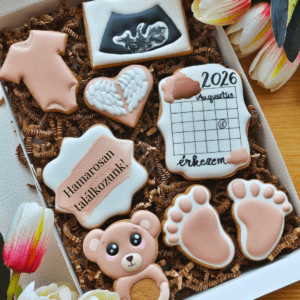 Bababejelentő mézi box - személyre szabható
