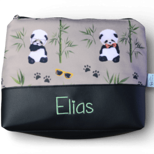 Cipzáros neszeszer -  névvel - cool panda