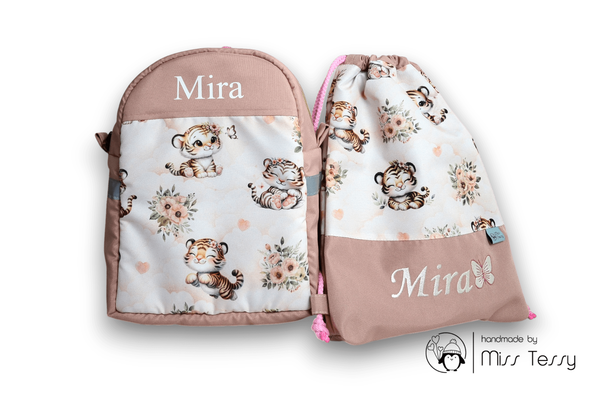 Névre szóló gyerek hátizsák - mini tigris - Image 2