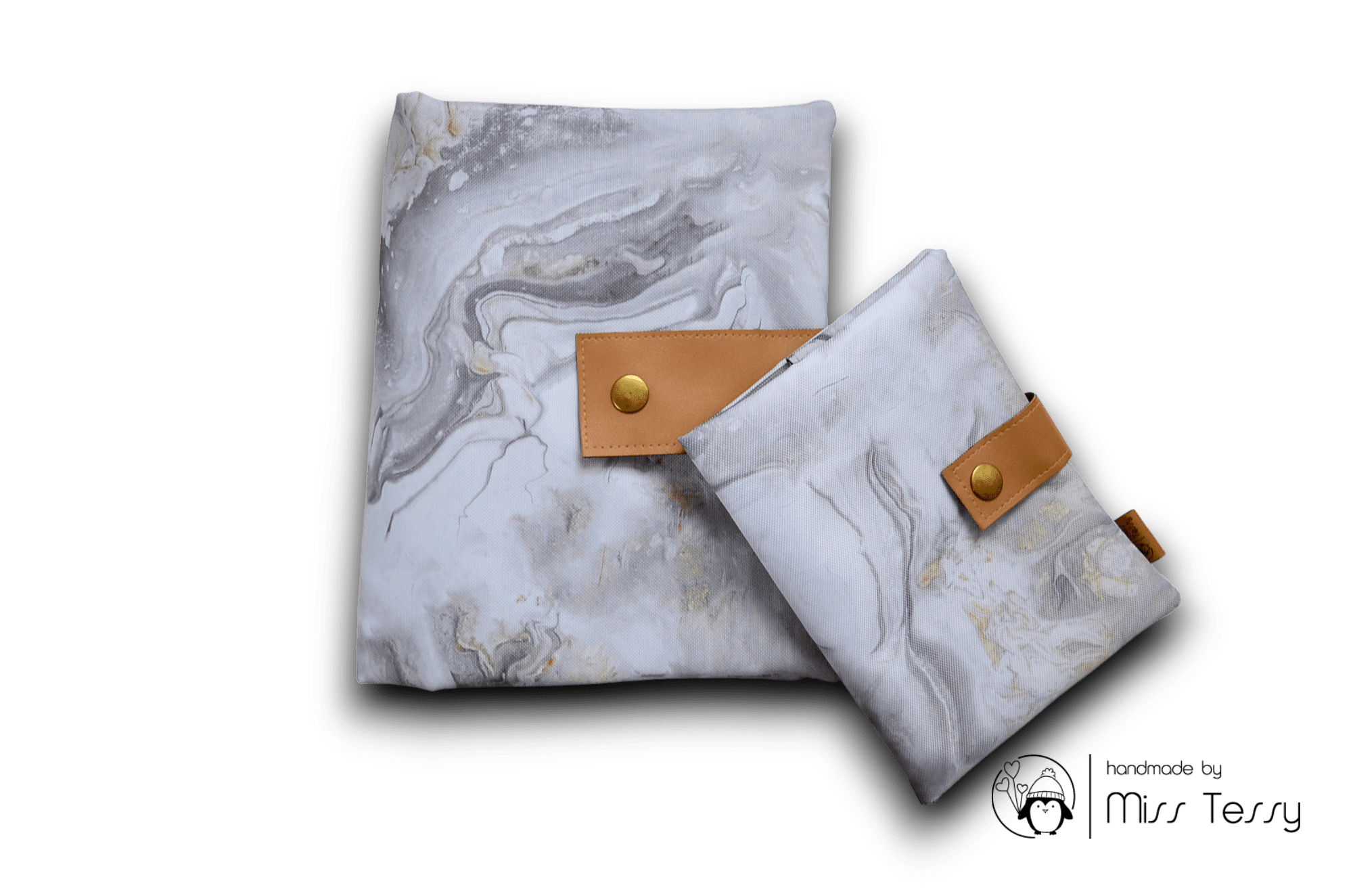Egészségügyi kiskönyv borító - vízhatlan - patentos - Marble Dream - Image 2