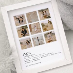 "Apa főnév" - Egyedi apa fotó ajándék