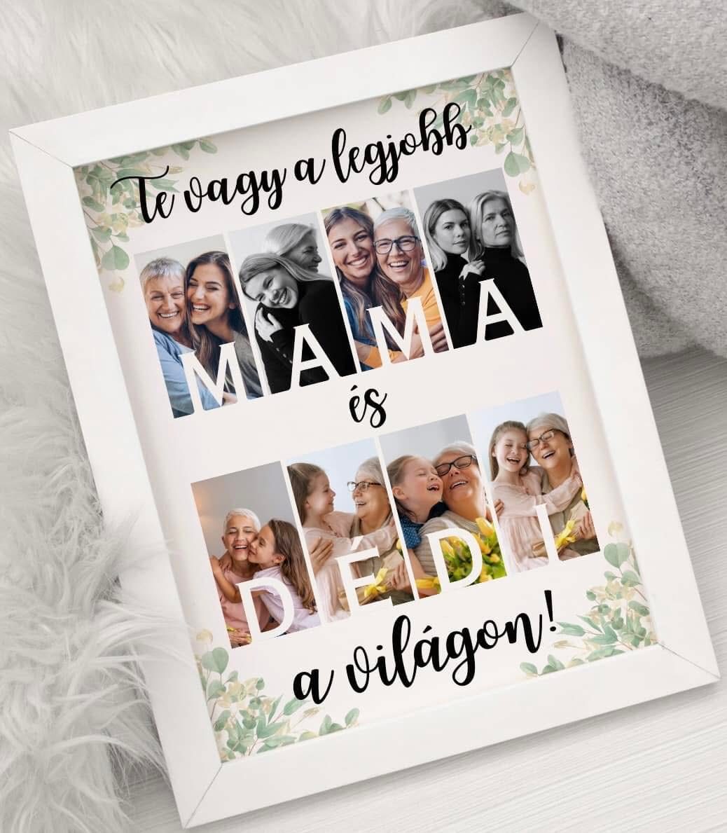"Te vagy a legjobb" MOM DUO - Egyedi fotó ajándék - Image 3