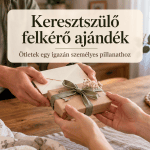 ajándékötletek keresztszülő felkérésére