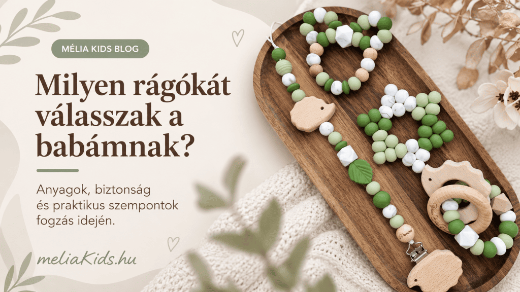 fogzást könnyítő rágóka és rágcsalánc