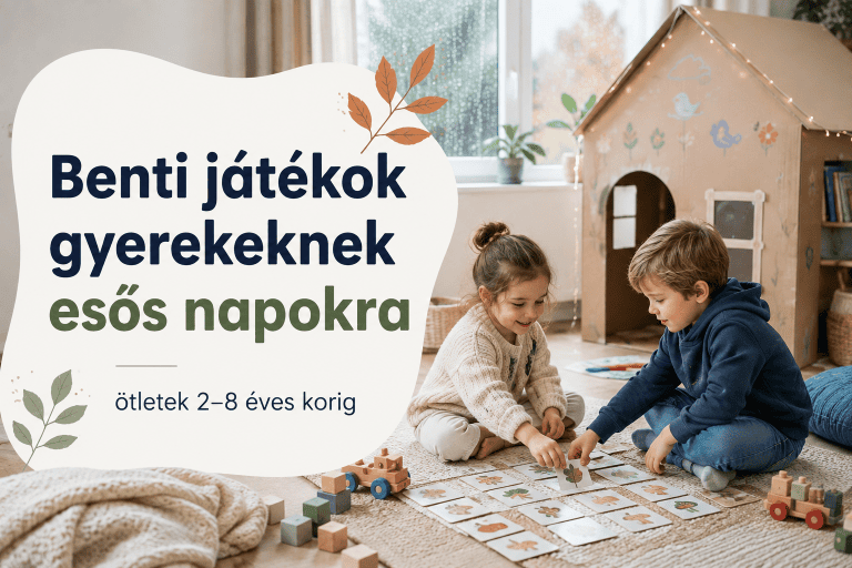 Benti játékok gyerekeknek esős napokra – fejlesztő és kreatív játékötletek