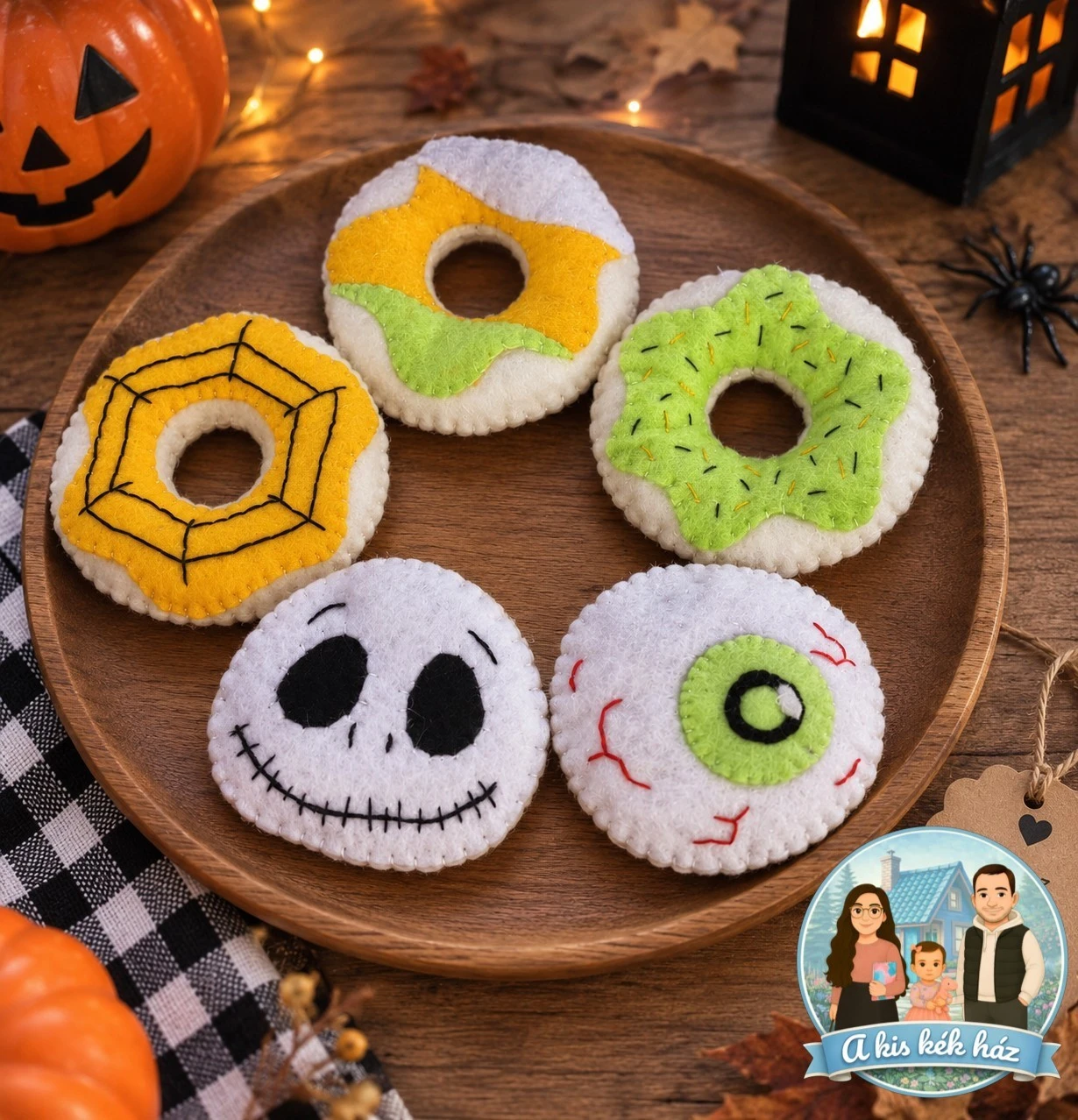 Halloweeni játékcsomag – filc sütiszett és memóriajáték - Image 4